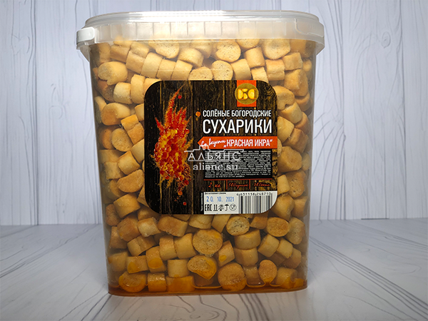 Сухарики с красной икрой в Златоусте
