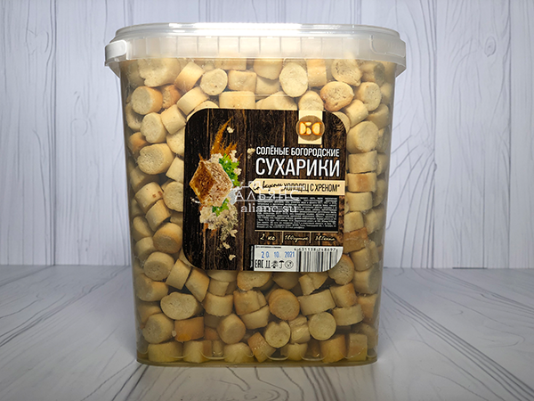 Сухарики с холодцом и хреном в Златоусте