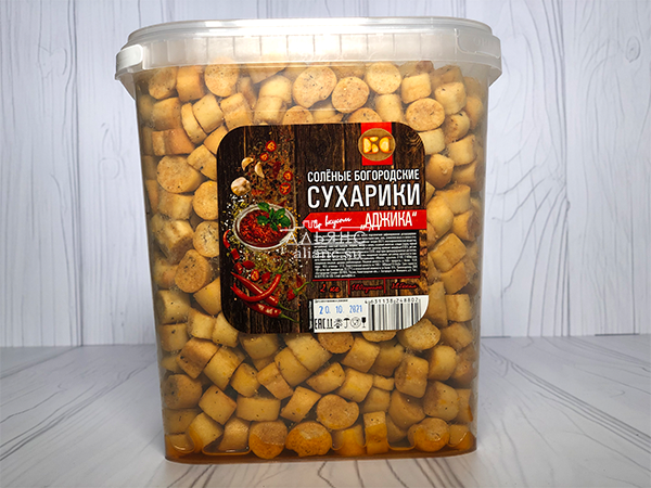 Сухарики с аджикой в Златоусте