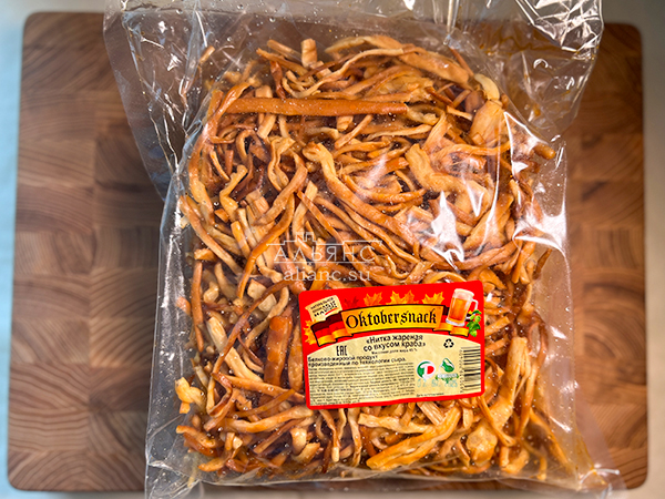 Нитка ЖАРЕНАЯ "Краб" Oktobtersnak 1 кг (сырный продукт) в Златоусте