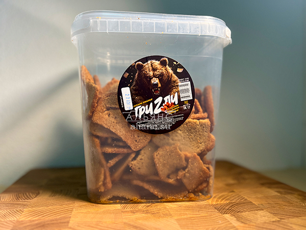 Ведро Ржаные гренки со вкусом Крылышки Барбекю (1 кг) в Златоусте