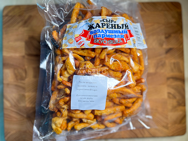 Жареный сыр "ВКУСНЯШКА" со вкусом пармезан (500 гр) в Златоусте