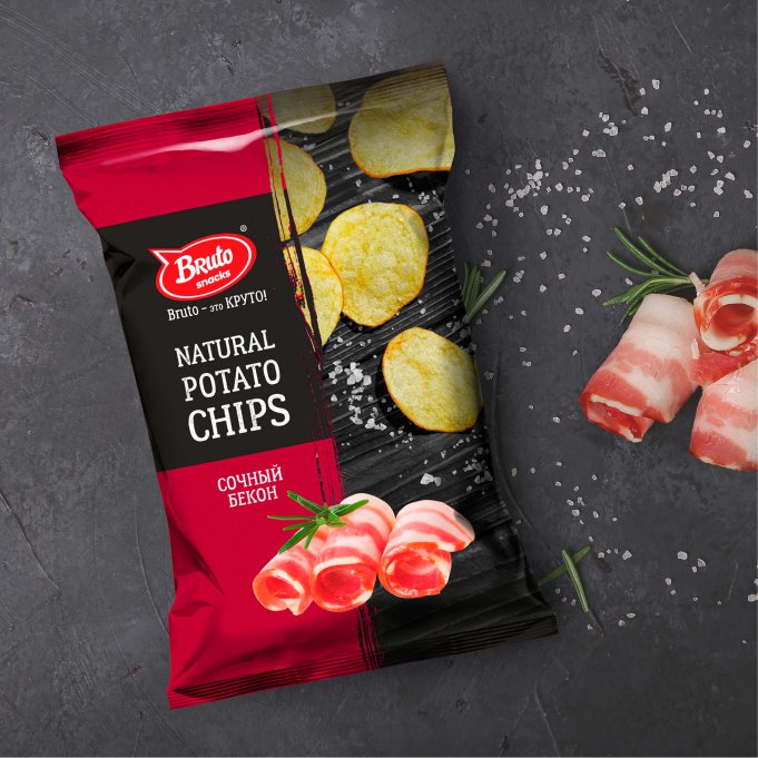 Картофель «Бруто» со вкусом бекона 130 гр. в Златоусте